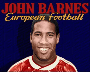 John Barnes European Football screen shot title